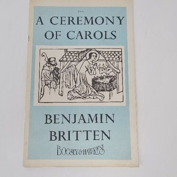 Sheet Music HARP/ Piano Benjamin Britten A Ceremony of Carols Arranged for SATB - Picture 1 of 8